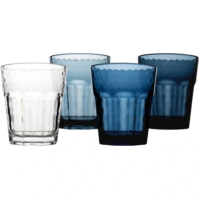 Abbildung von Bo Camp Glas Camping Gläser 4er Set Mix&amp;Match, 100% Kunststoff, Reise Trinkglas Wasser Wein 200 ml