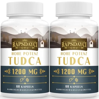 Abbildung von Hohe Potenz TUDCA (1200 mg pro Portion), 120 Kapseln Tauroursodeoxycholsäure Gallensalze Nicht GVO, Glutenfrei