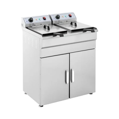 Abbildung von Royal Catering Fritteuse Elektro 2 x 16 Liter 400 V Unterschrank