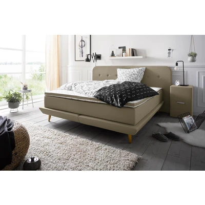 Abbildung von andas Boxspringbett &quot;Premium&quot;, Steppung mit Knopfheftung, inkl. Topper