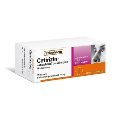Abbildung von Cetirizin ratiopharm bei Allergien 10 mg 100 St