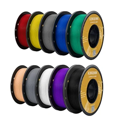 Abbildung von kingroon 3D Printer Filament PETG Druckerfilament,… (Polymilchsäure, 10 Rollen filament, Seide)