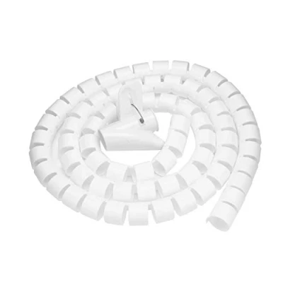 Abbildung von Kabelkanal, 1,5 m/3 m Länge, Spiralkabel Schlauch, 16/22/28mm, Weiß, Schwarz, Silber, Kabelmanagement/ Lösung