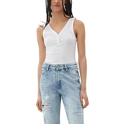 Abbildung von QS by s.Oliver AUS Stretch Top, Damen, Größe: XL, Weiß