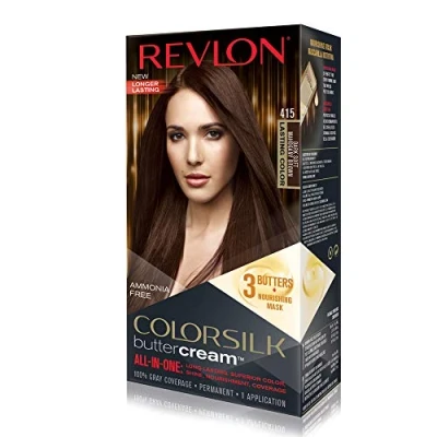 Abbildung von Revlon Luxurious Colorsilk Buttercream Hair Color 126,8 ml 415 Dark Soft Mahogany Brown
