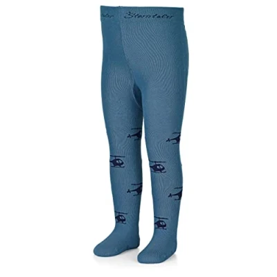 Abbildung von Sterntaler Baby Jungen Strumpfhose Kleinkind Hubschrauber Babystrumpfhose mit mittelblau, 74