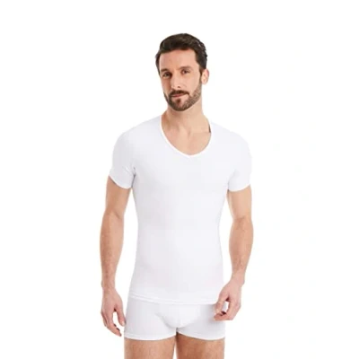 Abbildung von FINN Design Kompressions Shirt Kurzarm Shapewear, Herren, Größe: Small, Weiß