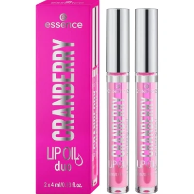 Abbildung von essence CRANBERRY LIP OIL duo, Lipgloss, Färbeeffekt, natürlich, glänzend, strahlend frisch, acetonfrei, vegan, ohne Mikroplastikpartikel, glutenfrei, 1er Pack (4ml)