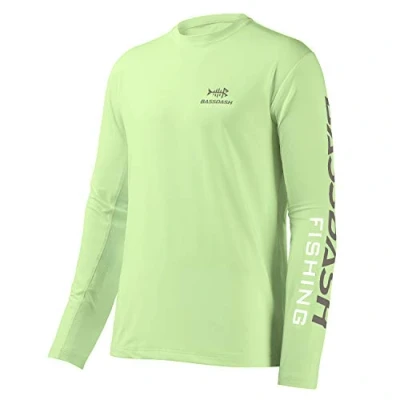 Abbildung von Bassdash Angeln T Shirt Fishing Langarm Wasser UPF 50+ Rashguard Angelbekleidung UV Sonnenschutz