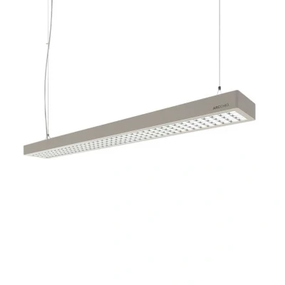 Abbildung von Arcchio LED Büropendellampe Susi, 120 cm, silber, Alu, DALI