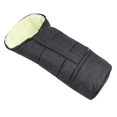 Abbildung von BambiniWelt by Rafael K. Fußsack Winterfußsack für Kinderwagen Buggy mumienform Wolle MELIERT, universal Kinderwagen, Buggy, Jogger, Schlitten