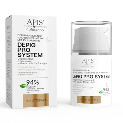 Abbildung von APIS DEPIQ PRO SYSTEM, Nachtcreme Maske gegen Pigmentflecken mit α Arbutin 1 %, 50 ml