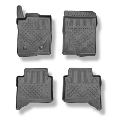 Abbildung von Mossa TPE Fußmatten Auto kompatibel mit Volkswagen Amarok II Pick up (01.2023 ) schwarz Automatten Autoteppiche G