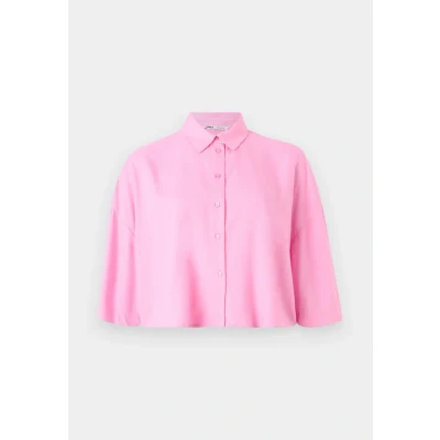Abbildung von ONLY Onlastrid LIFE CROP Shirt Hemdbluse, Damen, Größe: Medium, Begonia pink