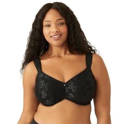 Abbildung von Wacoal Damen Awareness Bügel BH, Blickdicht, Schwarz, 80G