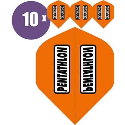 Abbildung von abcdarts Unisex Erwachsene Pentathlon Classic Dart Flights, Orange, Klassische EU