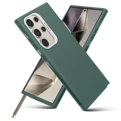 Abbildung von CYRILL von Spigen UltraColor kompatibel mit Samsung Galaxy S24 Ultra, [Staubfrei] Premium TPU Schutzhülle Case Cover (2024) Kale