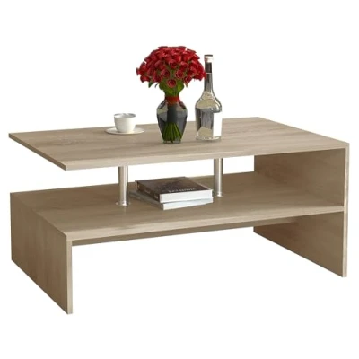 Abbildung von VCM Couchtisch Holz Sofatisch Wohnzimmertisch Maliso M
