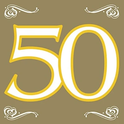 Abbildung von Serviette 50 Jahre verheiratet 20 Stücke