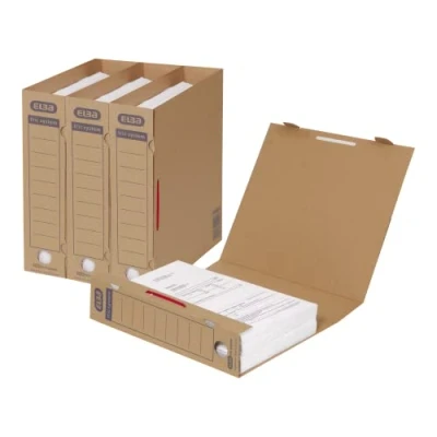 Abbildung von Elba Archiv Ordner tric system, Wellpappe naturbraun, ohne Bündelungsbügel, 30 Stück