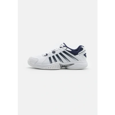 Abbildung von K SWISS Receiver V Carpet Tennisschuh für Teppichböden, Herren, Größe: 47, White/peacoat/silver Schuhe