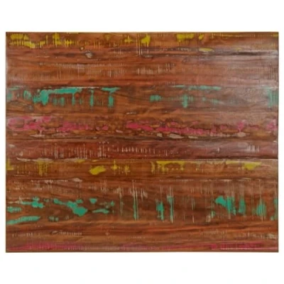 Abbildung von vidaXL Tischplatte, Holzplatte Rechteckig, Massivholzplatte für Tisch Esstisch Couchtisch, Ersatztischplatte, 100x80x2,5cm Altholz Massiv