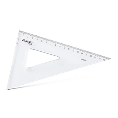 Abbildung von 10 x Aristo Zeichendreieck Geocollege Polystyrol 60 Grad 240mm transpa