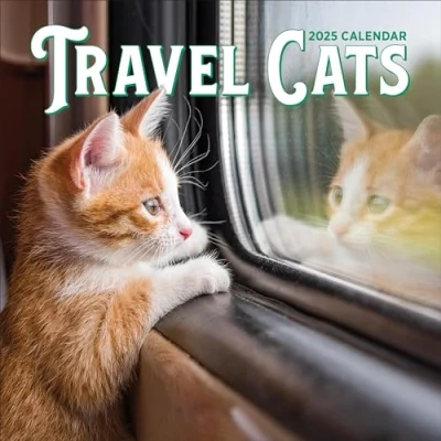 Abbildung von Travel Cats Wall Calendar 2025