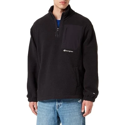 Abbildung von Champion Rochester Future HALF ZIP Unisex Fleecepullover, Größe: XL, Black