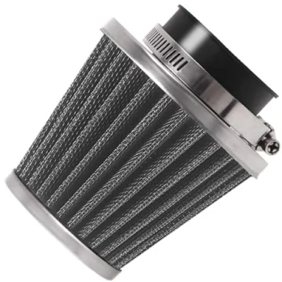 Abbildung von Evermotor Universal Doppelschicht Stahl Filter Luftfilter 48mm 49mm 50mm für Motorrad Scooter ATV Moped