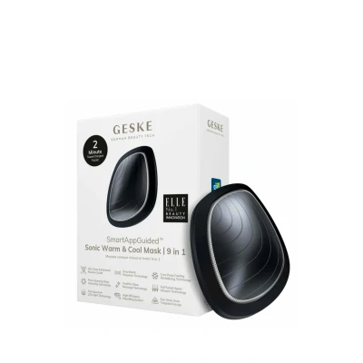 Abbildung von Geske SMARTAPPGUIDED Sonic WARM COOL MASK 9 IN 1 Gesichtspflege Zubehör, Größe: One Size, Black