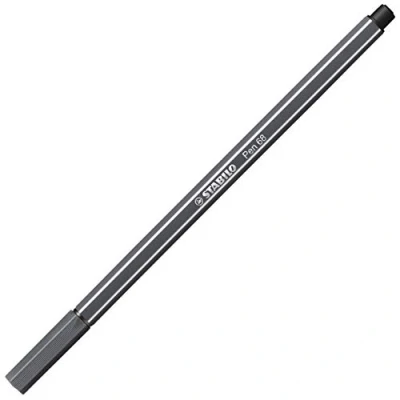 Abbildung von Premium Filzstift STABILO Pen 68 Einzelstift schwarzgrau