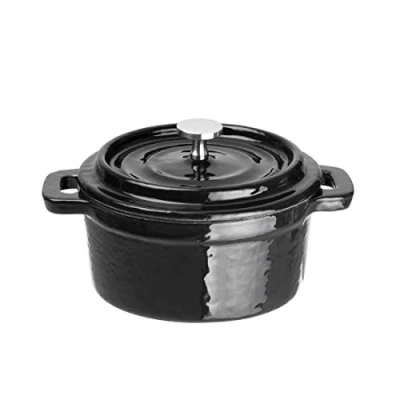Abbildung von Vogue runder Minitopf 10cm, 13301, schwarz, 49(h) x 99(w) 130(d) mm.