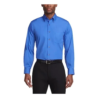 Abbildung von Van Heusen Herren Short Sleeve Dress Shirt Regular Fit Poplin Solid Klassisches Hemd, Flame, 41 cm Hals