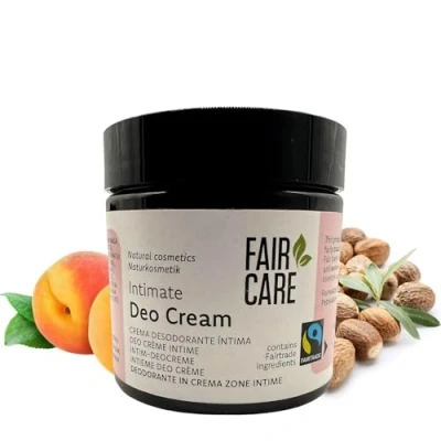 Abbildung von FAIR CARE Deo Creme Intimbereich 100ml Lang anhaltender Schutz mit Fairtrade Shea und Aprikose sanft zur Haut
