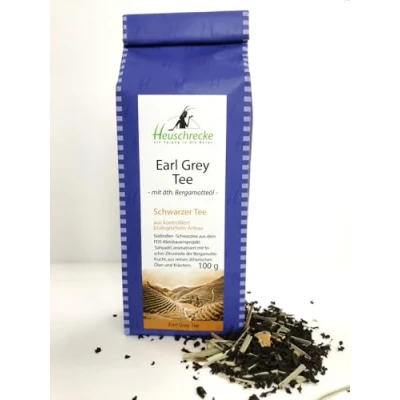 Abbildung von Heuschrecke Bio Zart Earl Grey Tee , 1er Pack (1 x 100 g)