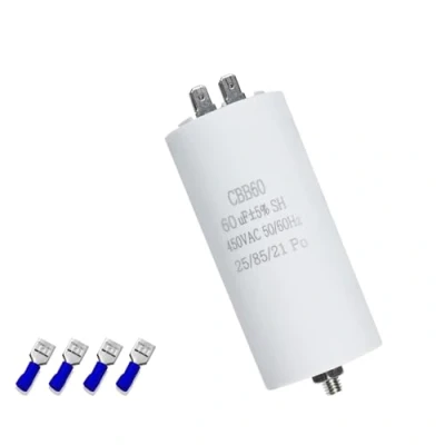 Abbildung von Iruihoo CBB60 60µF Kondensator 450V 50/60Hz Anlaufkondensator 60UF Motorlaufkondensator Stecker M8 für Elektromotor Capacitor