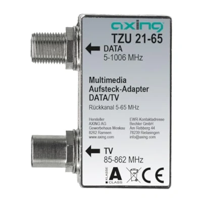 Abbildung von Axing TZU 21 65 Multimedia Aufsteck Adapter TV Kabel