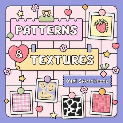 Abbildung von Patterns &amp; Textures Mini Sketchbook: Practice, Organize Track Your Favorite Coloring Tutorials!