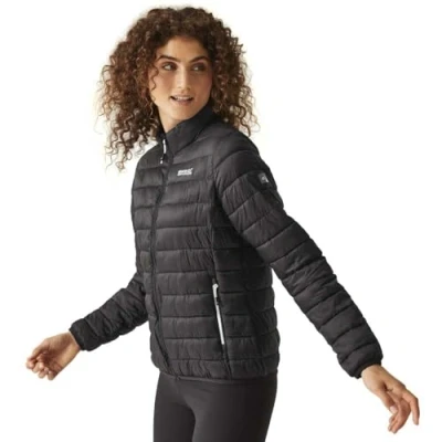 Abbildung von Regatta Damen Women&#039;s Hillpack II Insulated Jacket Leichter wattierter Mantel mit durchgehendem Reißverschluss, Black,