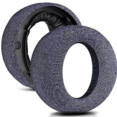 Abbildung von PS5 Ersatz Ohrpolster für Sony Playstation 5 Pulse 3D kabellose Kopfhörer, Headset Ohrpolster, Reparaturteile (graues Flanell)