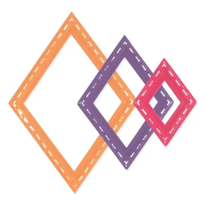 Abbildung von Sizzix® Framelits® Stanzset, 13er Pckg — Fanciful Framelits, Katy Deco Diamonds von Stacey Park