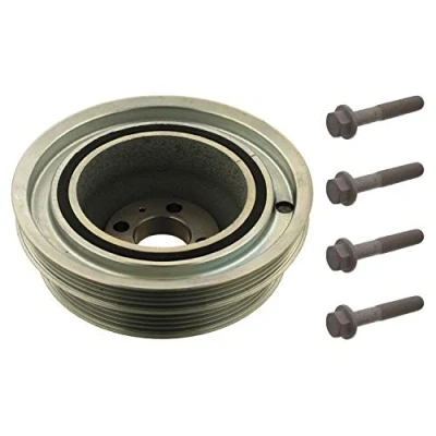 Abbildung von febi BILSTEIN 33815 Kurbelwellenriemenscheibe 4PK + 7PK 165 9 mit Schrauben, für Kurbelwelle Plus FIAT: Ducato III Kastenwagen, Bus
