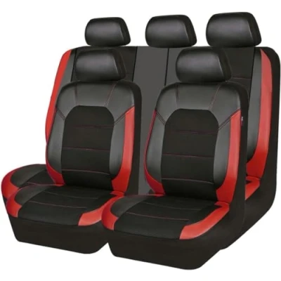 Abbildung von LUCKYDON Autositzbezüge Universal passend für Chevrolet Cruze Captiva Lacetti Citroen C4 C5 C3 Berlingo Chrysler 300C Sitzbezug Schonbezüge Sets