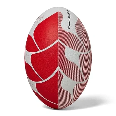Abbildung von Canterbury Thrillseeker Play Rugbyball, Weiß/Rot, 4
