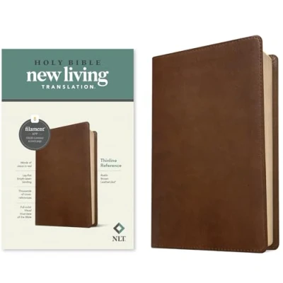 Abbildung von NLT Thinline Reference Bible, Filament Enabled Edition (Red Letter, Leatherlike, Rustic Brown): New Living Translation, Brown Enabled,