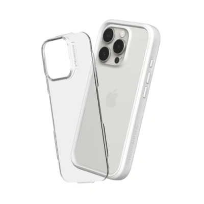 Abbildung von RhinoShield Modulare Case kompatibel mit [iPhone 16 Pro Max] Mod NX Anpassbare &amp; stoßdämpfende Schutzhülle im schlanken Design 3.5 Meter Fallschutz Weiß