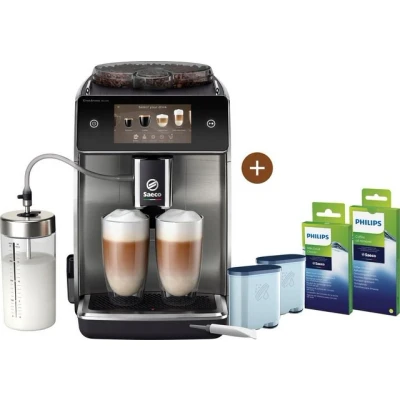 Abbildung von Saeco Kaffeevollautomat GranAroma Deluxe SM6685/00, Pflegeset CA6707/10 im Wert von UVP 49,99