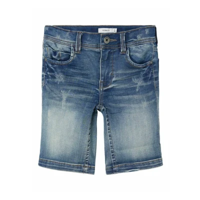 Abbildung von Name it Jeans Shorts für Kinder, Größe: 152, Medium blue denim