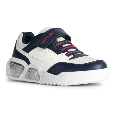 Abbildung von Geox J Illuminus Lights Sneaker low für Kinder, Größe: 35, Navy white Schuhe